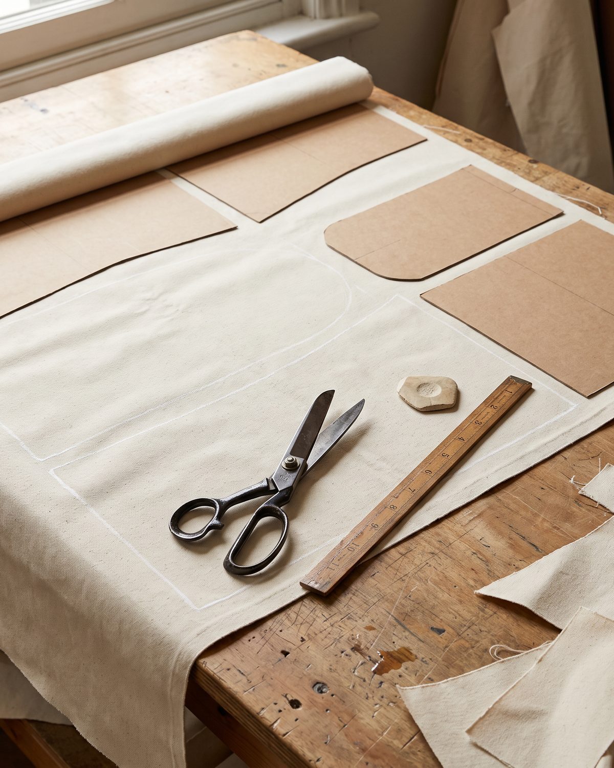 Table de coupe de l'atelier VIDET